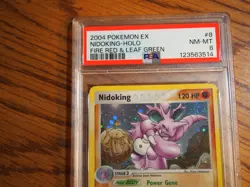Pokemon 2004 Fire Red Leaf Green Nidoking holo card, PSA 8 - Image 3