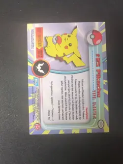 Pikachu 25 Topps Black Logo TV Animation Edition Pokemon VLP - Image 2
