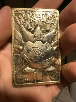 POKEMON 23 KARAT GOLD PLATED TRADING CARDS ~ TOGEPI ~ 1999 Burger King HR - Image 1