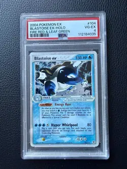 2004 Pokemon Blastoise Ex 104/112 PSA 4 - Fire Red Lead Green - VINTAGE - Image 1
