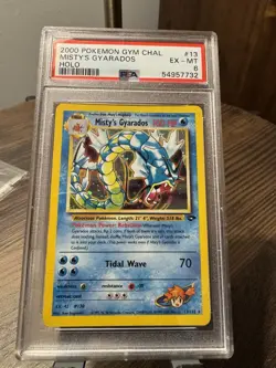 Pokemon TCG Misty's Gyarados Holo Rare Gym Challenge 13/132 PSA 6 - Image 1