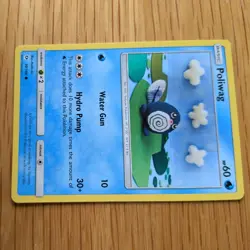 POLIWAG 30/149 POKEMON CARD (SUN AND MOON SET) ASAKO ITO CROCHET - Image 4