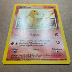 Charmander 046/102 Base Set Regular - German - Glumanda - LP+ - Image 2