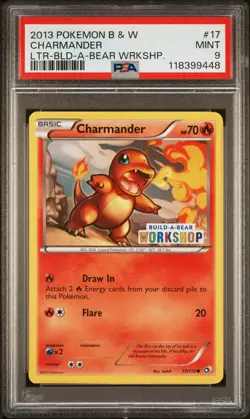 PSA 9 Pokemon TCG 2013 Build A Bear Promo #17 Charmander - Image 1