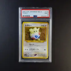 Pokemon PSA 9 Togepi Japanese Neo 4 Destiny - Image 1