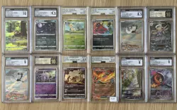 Lot Of 12 CGC & AGS Pokemon Graded Slabs - Image 1