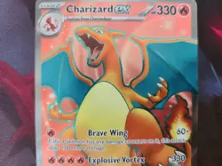 Pokemon Charizard ex 183/165 Sv: Scarlet & Violet 151 Holo NM - Image 2