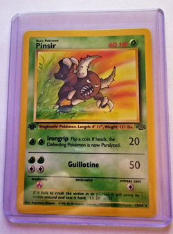 Pokemon 1st Edition Pinsir 25/64 Jungle TCG Vintage 1999 WOTC NM - Image 1
