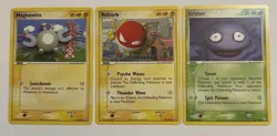 Team Rocket Returns Pokemon Adachi Magnemite & Voltorb 80/109 Grimer 56/109 NM - Image 1