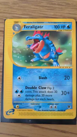Feraligatr 2002 Pokemon Expedition 46/165 Regular Rare Near Mint NM TCG Ungraded - Image 1