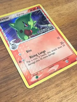 Pokemon Delta Species Larvitar 73/113 Reverse Holo NM - Image 2
