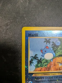 Marill 11/18 Reverse Holo Foil Southern Islands Pokemon Card TCG MP DUAL SWIRL - Image 2