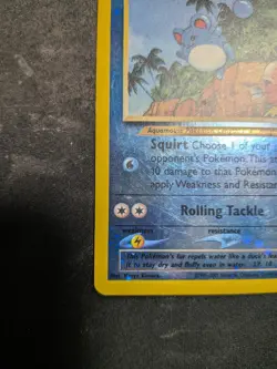 Marill 11/18 Reverse Holo Foil Southern Islands Pokemon Card TCG MP DUAL SWIRL - Image 4