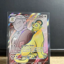 Pokemon TCG Team Rockets Persian EX Full Art 219/182 Destined Rivals Ultra Rare - Image 3