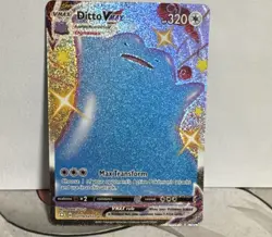 Pokemon TCG Ditto VMAX Full Art Shiny Holo Rare SV119/SV122 320 HP EN - Image 1