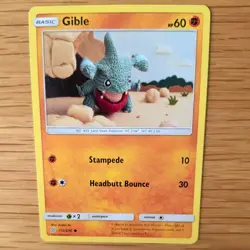 GIBLE 112/236 POKEMON CARD (UNIFIED MINDS SET) ASAKO ITO CROCHET - Image 1