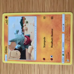 GIBLE 112/236 POKEMON CARD (UNIFIED MINDS SET) ASAKO ITO CROCHET - Image 2