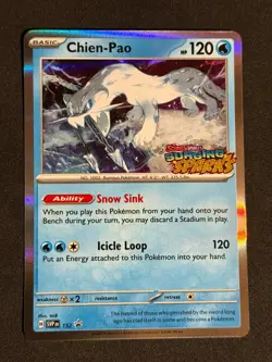 CHIEN-PAO 152 HOLO PROMO SURGING SPARKS STAMP POKEMON NM/M - Image 1