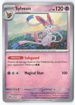 Pokemon TCG Sylveon 040/131 Pokeball Holo Prismatic Evolution NM - Image 2