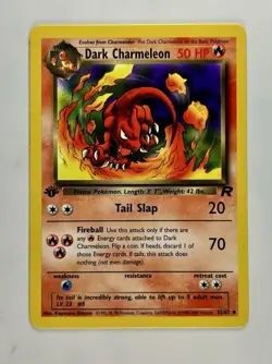 Dark Charmeleon 2000 Pokemon Team Rocket 1st Edition Uncommon #32/82 * LP + - Image 1