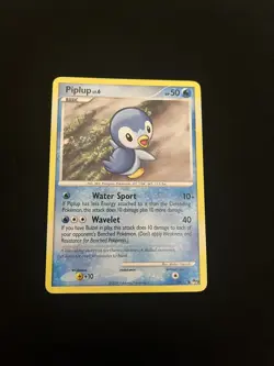 Piplup 016/017 LP Pokemon Cards POP Series 9 Non-Holo Rare - Image 1
