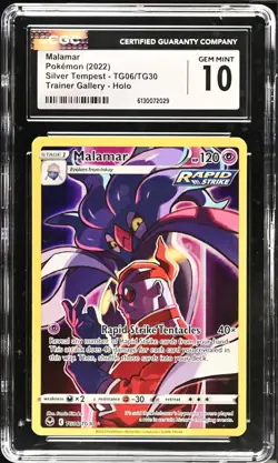 Pokemon Malamar CGC GEM MINT 10 Silver Tempest TG06/TG30 Ultra Rare Holo - Image 5