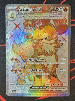 Arcanine EX 224/198 Ultra Rare Pokemon TCG Scarlet&Violet Base NM #A - Image 1
