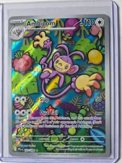 Ambipom 107/094 Illustration Rare Phantasmal Flames Pokemon Near Mint - Image 1