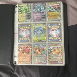 2015-2025 Pokemon Trading Card Game Assorted Lot of 300 Cards w/Binder - Image 2