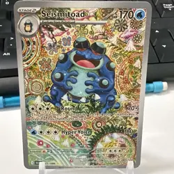 2025 Pokemon Scarlet & Violet Black Bolt Illustration Rare Seismitoad #105/086 - Image 2