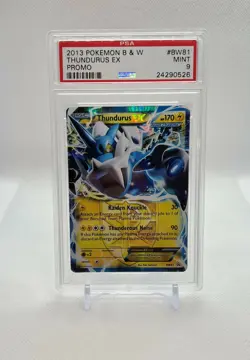 Pokemon Card - Thundurus EX BW81 - Promo - PSA 9 Mint - Image 1