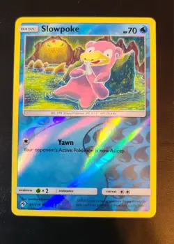 Pokemon TCG Sun & Moon Lost Thunder Slowpoke Reverse Holo 54/214 - Image 1