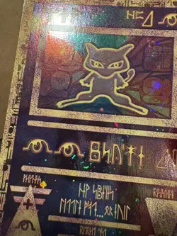 Ancient Mew 2000 Movie Promo Holo DOUBLE SWIRL!! Pokemon Card Vintage WoTC Rare - Image 3