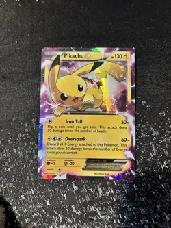Pokemon Pikachu EX XY84 XY Holo LP+ - Image 1