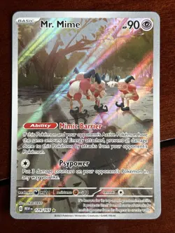 Pokemon 151 Mr Mime 179/165 Illustration Rare - Image 1