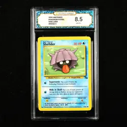 TQG 8.5 NM-MT+ 1999 Pokemon ENG Shellder #54/62 C - Image 1