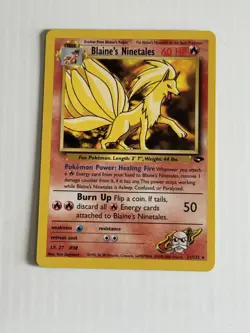 Blaine's Ninetales Gym Challenge 21/132 Non Holo LP Unlimited Pokemon TCG - Image 1