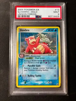 Slowbro 2005 POKEMON EX Unseen Forces 13/115 Holo - PSA 9 - Image 1