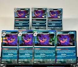 Pokemon Perfect Order Gengar Lot 7x 050/088 Holo & Reverse NM POR - Image 1