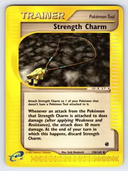 Strength Charm 150/165 Expedition Pokemon Card TCG Vintage WOTC Trainer - Nm/Vlp - Image 1