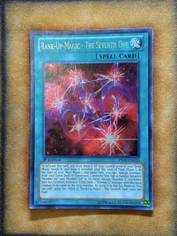 Yugioh Rank-Up-Magic - The Seventh One PRIO-EN058 Secret Rare 1st Ed LP - Image 1