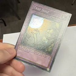 Yu-Gi-Oh! Wavy Trap Hole LOB-058 Legend of Blue Eyes 1st Ed Super Rare Holo EN - Image 3