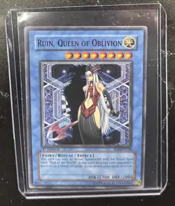 Ruin, Queen of Oblivion SOI-EN034 Ultimate Rare 1st Edition Yugioh Card NM NP - Image 1