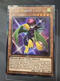 Toon Harpie Lady TOCH-EN002 - Collector's Rare - 1st Edition NM Yugioh - Image 1