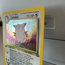 CLEFABLE Pokemon Card 1st Edition Jungle - 1/64 HOLO LP/MP - Image 2