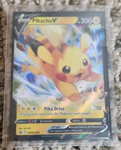 Pikachu Pokemon Card Lot Of 4: V SWSH 285, V006/025, VMAX SWSH286, VMAX 044/185 - Image 3