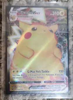 Pikachu Pokemon Card Lot Of 4: V SWSH 285, V006/025, VMAX SWSH286, VMAX 044/185 - Image 5