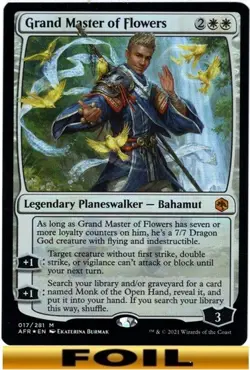 1x - Grand Master of Flowers - [SELECT] - Forgotten Realms - NM MTG - Image 3