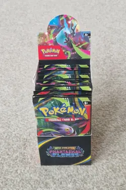 Phantasmal Flames Half Booster Box Open - 18 Sealed Packs Pokemon TCG - Image 1