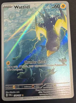 Pokemon Wattrel Illustration Rare Holo Card 178/167 Twilight Masquerade - Image 1